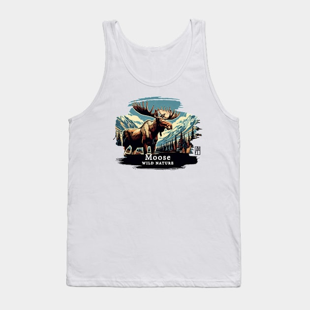 Moose- WILD NATURE - MOSE -2 Tank Top by ArtProjectShop